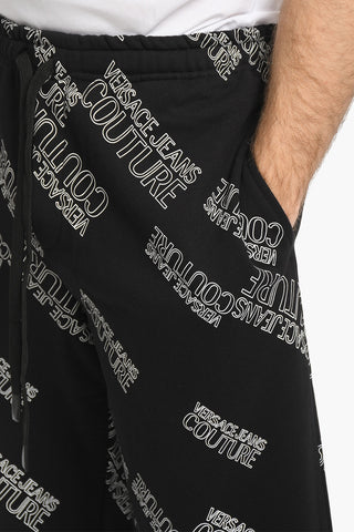 COUTURE Joggers in Cotone NEW LOGO con Motivo Monogram