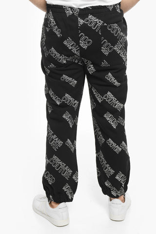 COUTURE Joggers in Cotone NEW LOGO con Motivo Monogram