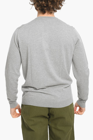 Solid Color Lightweight Crew-neck Sweater