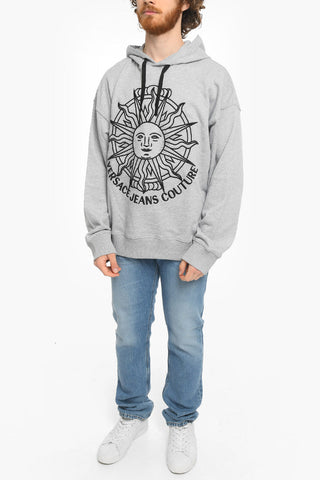 COUTURE Embroidered SUN OUTLINE Hoodie