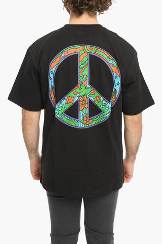Printed Frontal Cotton HIPPIE Crew-Neck T-shirt