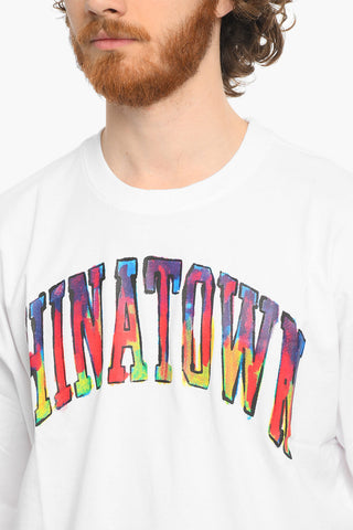 Watercolor Printed Crew-Neck T-shirt
