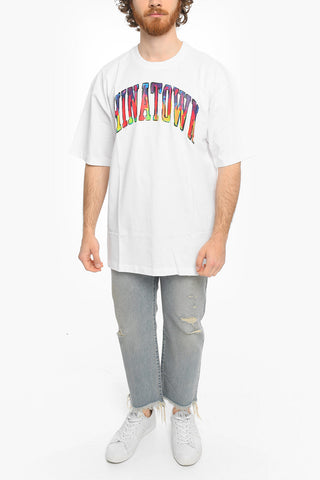 Watercolor Printed Crew-Neck T-shirt