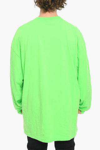 Long-sleeved T-shirt with Lettering Logo Print