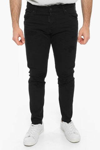 BLACK BULL Frayed Hem SEXY TWIST Low Rise Jeans 13cm