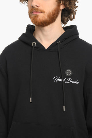 HEART BREAKER Hoodie Sweatshirt with Logo and Cangaroo Pocket