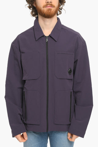 Over Shirt Sahariana in Nylon con Chiusura a Zip