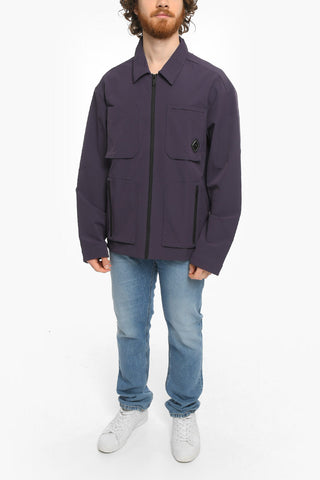 Nylon Saharian Over Shirt with Zip Fastening