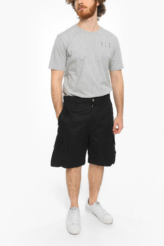 SHADOW PROJECT Cargo Shorts with Zip Fastening