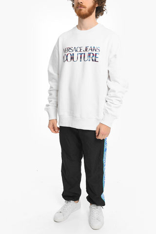 COUTURE Crew Neck REFLECTIVE LOGO Brushed Cotton Sweatshirt