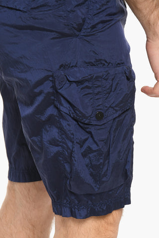 ECONYL Contume da Bagno Boxer in Nylon Ecologico con Bottone