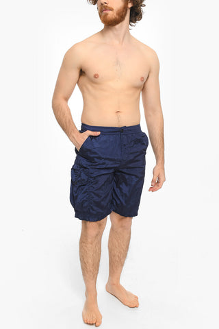ECONYL Contume da Bagno Boxer in Nylon Ecologico con Bottone
