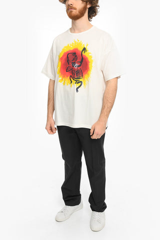 Front Printed Crew-neck KASHIN DYES-B T-Shirt
