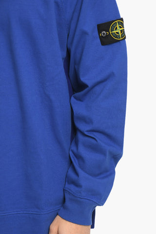 Felpa Girocollo in Cotone con Logo Ricamato