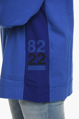 Felpa Girocollo in Cotone con Logo Ricamato