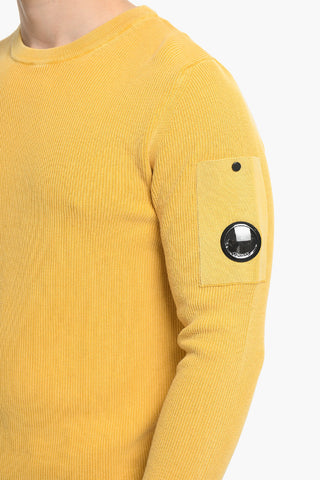 Maglia Girocollo a Costine in Cotone
