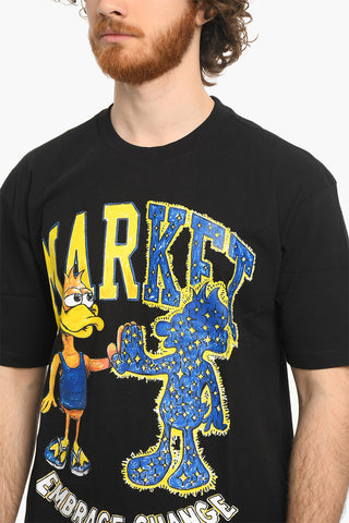 Printed Cotton Crew-Neck T-shirt