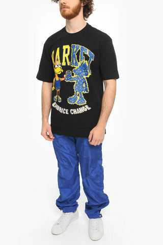 Printed Cotton Crew-Neck T-shirt