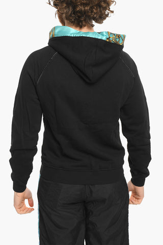 COUTURE Felpa CONTRAST con Doppia Zip e Cappuccio a Contrasto