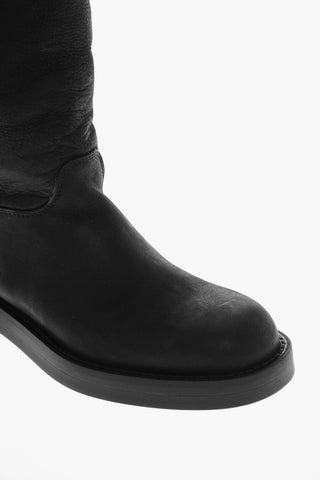 Cuir Sole JOSE Leather Under the knee Boots