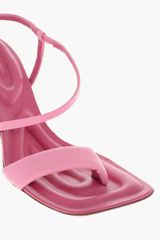 Wood Heel LIMONE Leather Sandals 8cm