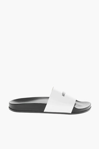 Sliders in Pelle con Logo Stampato