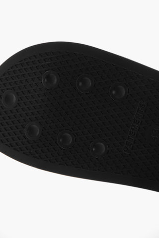Sliders in Pelle con Logo Stampato