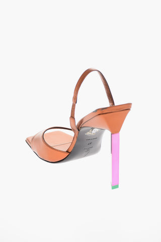 Lamè Leather GINGER Slingback Sandals