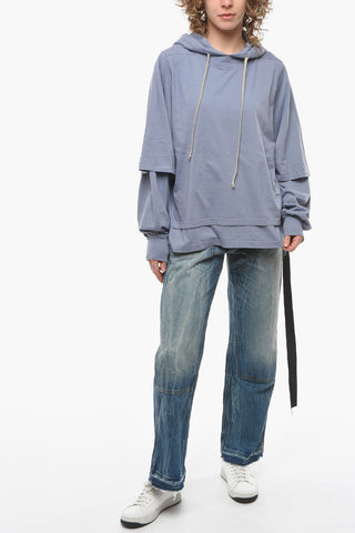 DRKSHDW Double-layered Oversized Hoodie T-shirt