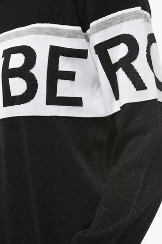 Maglia Girocollo Logata con Dettagli in Lurex