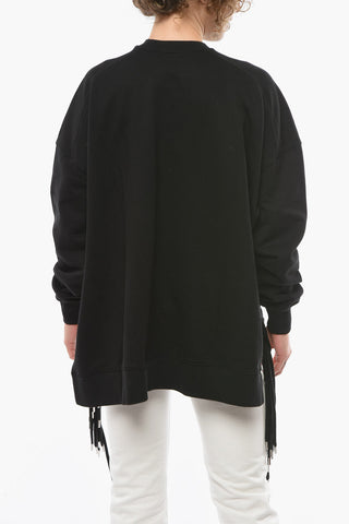 Asymmetric MULTICORD Crewneck Sweatshirt