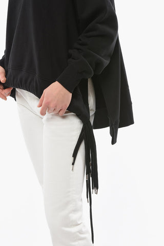 Asymmetric MULTICORD Crewneck Sweatshirt