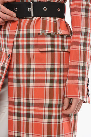 Tartan Trench with Belt