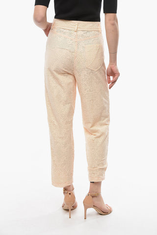 Macrame' Laced MY PATS Single Pleated Pants