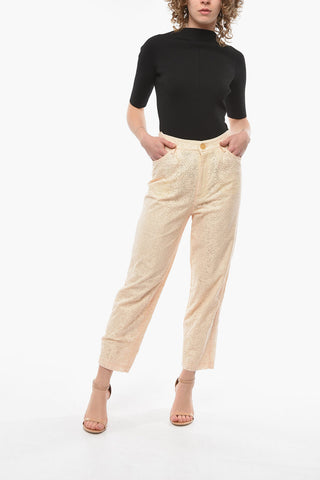 Pantaloni MY PANTS a una Pince in Pizzo Macrame'