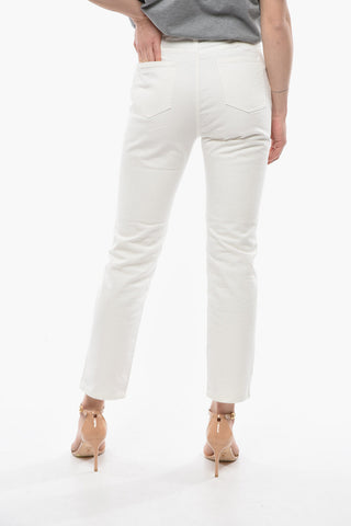 Jeans Straight Fit A Vita Alta 17cm