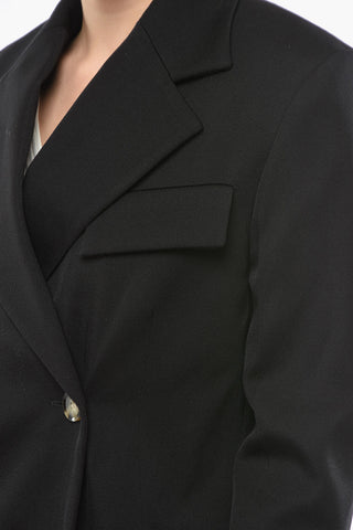 Virgin-wool-twill Double-breasted Blazer