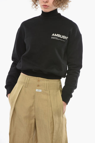 Printed Logo WORKSHOP Crewneck Sweatshirt