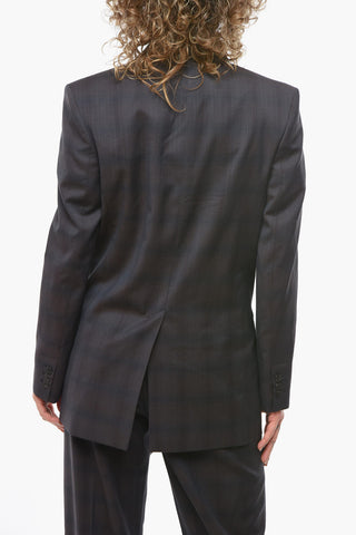 ETOILE District Check NOLEAGAN Double Breasted Blazer