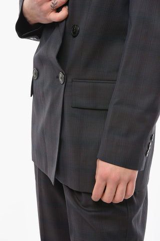 ETOILE District Check NOLEAGAN Double Breasted Blazer