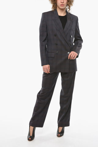 ETOILE District Check NOLEAGAN Double Breasted Blazer