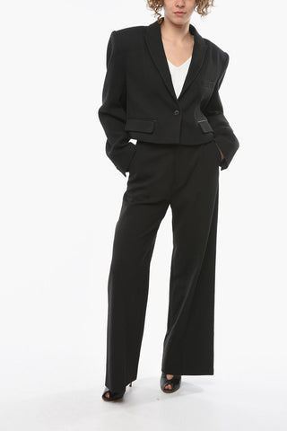 Blazer REIFF Crop a Coste con Revers a Lancia e Martingala