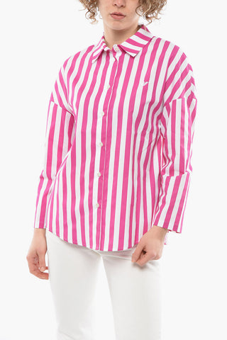 EMPORIO Awning Striped Sustainable Cotton Shirt