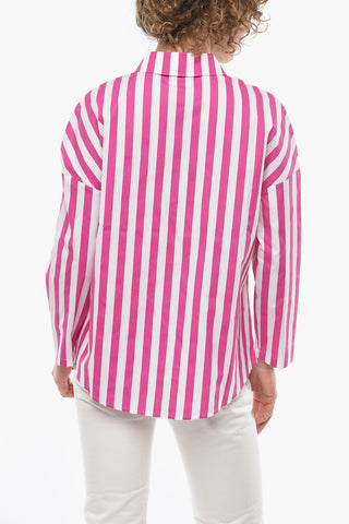 EMPORIO Awning Striped Sustainable Cotton Shirt