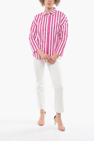 EMPORIO Awning Striped Sustainable Cotton Shirt