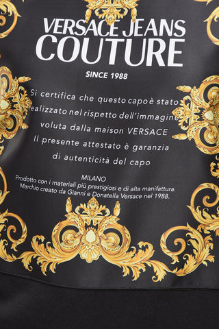 Felpa Girocollo Con Patch In Cotone Garzato
