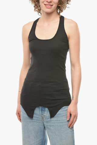 DRKSHDW Cotton GLORY Tank Top with Raw-cut Detailing