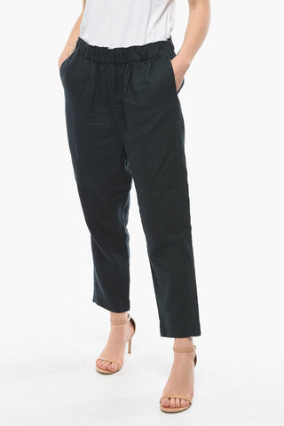 Pantaloni Chino ADA in Lino a Vita Alta