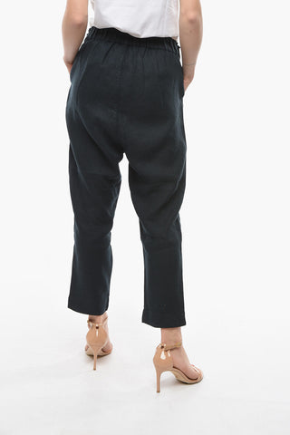 Pantaloni Chino ADA in Lino a Vita Alta