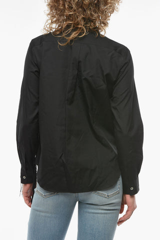 Camicia in Popeline con Fronte Frangiato